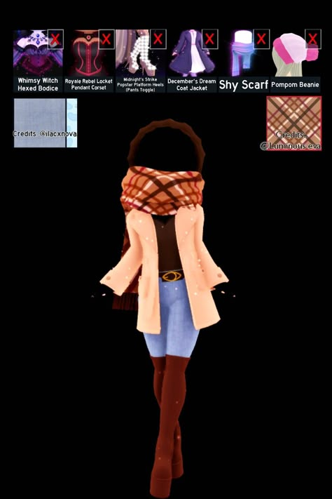 Royale high fall winter trench coat Royale High Fall Outfit Ideas, Royale High Autumn Outfits, Royale High Fall Outfits, Rh Corset Combos, Bodice Combos Royale High, Royale High Corset Combos, Rh Combos, Rh Hacks, Cozy Sweaters Outfits