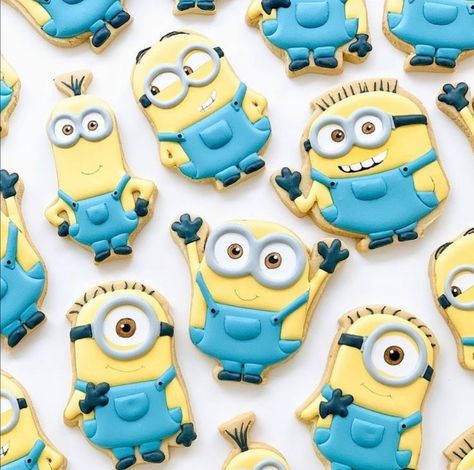 Minion Cookies, Minion Birthday Cake, Minions 1, Minion Halloween, Minions Party, Minion Theme, Minion Birthday Party, Minion Cake, Bday Party Theme