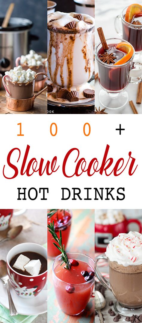 Hot Drinks Crockpot, Hot Drinks In Crockpot, Crockpot Coffee Drinks, Crockpot Drinks With Alcohol, Drinks Hot Chocolate, Slow Cooker Drinks, Crockpot Drinks, Drinks Chocolate, Slow Cooker Apple Cider