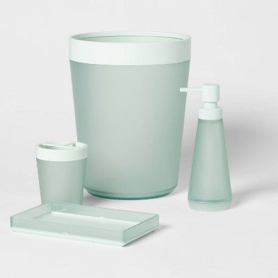 Mint Bath Collection - Room Essentials™ : Target Mint Green Bathroom Ideas, Interiors 2024, Mint Green Bathrooms, Florida Apartment, Mint Green Decor, Mint Green Rooms, Mint Rooms, Counter Top Accessories, Bath Tray