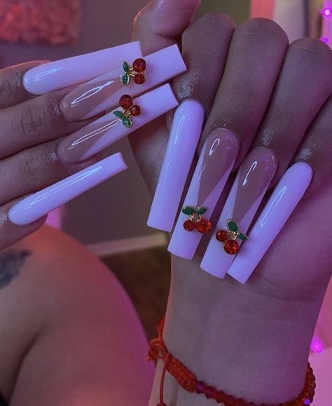 Baddie Nails Acrylic Designs Pink, Best Acrylic Nails Square, Baddie Long Nails, Acrylic Nails Square, Sheila E, Long Acrylic Nail Designs, Drip Nails, Baddie Nails, Edgy Nails