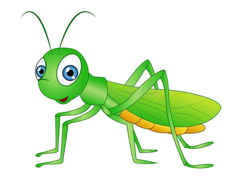 Cartoon Grasshopper Clip Art. Vector Illustration of a Cute Cartoon Grasshopper #Sponsored , #Ad, #Affiliate, #Grasshopper, #Illustration, #Cute, #Clip Smile Illustration, Insect Clipart, Poster Design Inspiration, Character Poses, Cartoon Images, Big Eyes, Adult Coloring, Cute Cartoon, Cute Drawings