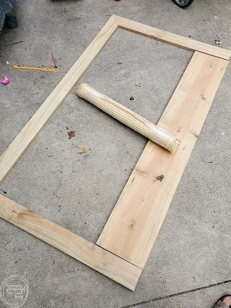 This headboard with caning costs less than $75 and looks easy to build. Way cheaper than buying similar styles new from the store. Diy Headboard Ideas Boho, Diy Boho Headboards, Ikea Headboard, Headboard Plan, Cheap Diy Headboard, Build A Headboard, Make Your Own Headboard, Diy Bed Headboard, Boho Headboard