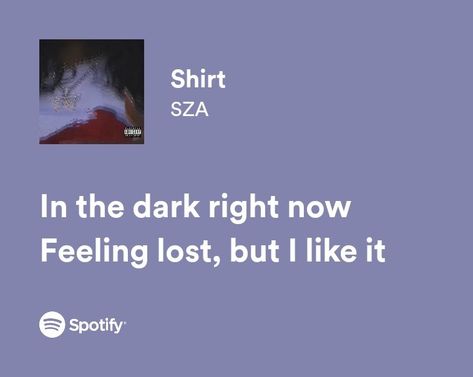 Shirt Sza Lyrics, Shirt Sza Song, Sza Lyrics, Sza Songs, Spotify Aesthetic, Tattoos Infinity, Lyric Shirts, Tattoos Mandala, Meaningful Lyrics