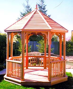 These are plans to build your own 8′ Octagon Gazebo.  If you want this in your back yard or are working on a community park project, this is a great project and plan. Good luck! Free Gazebo Plans, Octagon Gazebo, Park Project, Gazebo Plans, Building A Pergola, Pergola Canopy, Wooden Pergola, Backyard Pergola, Gazebo Pergola