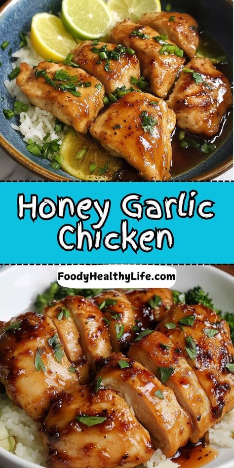 Less cleanup, more flavor! 🧽✨ This One-Pan Honey Garlic Chicken Dinner is your new weeknight hero! Juicy chicken thighs or breasts cooked to perfection in a sticky, sweet, and garlicky sauce—made all in one skillet! 🍯🍗 Serve it with roasted veggies or mashed potatoes for an easy, no-stress dinner that tastes gourmet. 😍 #OnePanMeal #HoneyGarlicChicken #EasyDinnerIdeas #SkilletRecipes #QuickAndEasy #FamilyFriendlyMeals 🍽️🥕 One Pan Honey Garlic Chicken, Honey Garlic Chicken And Veggies, Honey Roasted Chicken, Roast Chicken Thigh Recipes, Honey Chicken Thighs, Garlic Sauce For Chicken, Garlic Chicken Thighs, Chicken Thighs Dinner, Honey Garlic Chicken Thighs