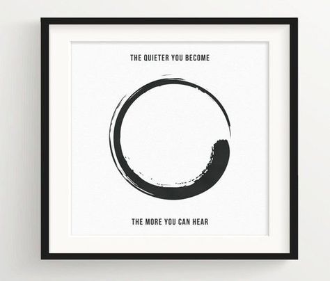 Silence Tattoo, Enso Tattoo, Buddhism Tattoo, Zen Tattoo, Quote Painting, Buddhist Symbols, Tiny Tattoo, Zen Buddhism, Painting Quotes