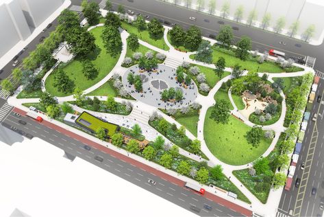 Landscape Plaza, National Building Museum, Studios Architecture, Park Landscape, Landscape Design Plans, Landscape Plan, Landscape Architecture Design, Landscaping Supplies, Urban Fabric