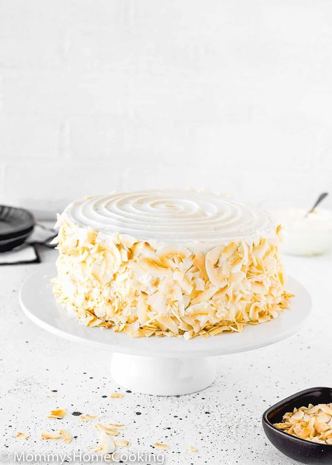 Eggless Coconut Cake, Fresh Coconut Cake Recipe, Coconut Flour Cake Recipes, Gluten Free Coconut Cake, Pumpkin Dump Cake Recipe, White Chocolate Mud Cake, Spice Cake Mix And Pumpkin, Cream Cheese Frosting Easy, Easy Pumpkin Dessert