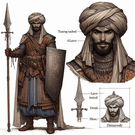 Islamic Culture Art, Arab Photo, Persian Armor, Persian Warrior, Islamic Culture, King Art, Character Poses, Robots Concept, Warhammer Fantasy