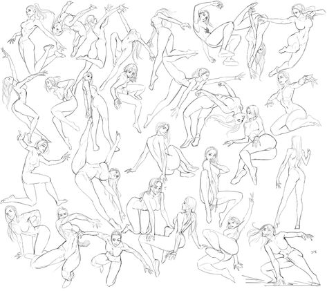 ArtStation - Study, TaeKwon Kim / A-rang Art Puns, Gesture Drawing Poses, Poses Anime, Perspective Drawing Lessons, Drawing Body Poses, Body Drawing Tutorial, Human Figure Drawing, Human Anatomy Art, Anatomy Sketches