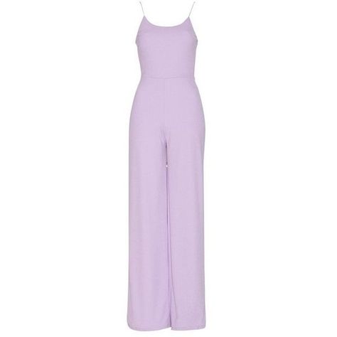 Lavender Jumpsuits (450 MXN) ❤ liked on Polyvore featuring jumpsuits, jump suit, purple jumpsuit and strappy jumpsuit Lavender Jumpsuit Outfit, Purple Jumpsuit Outfit, Lavender Jumpsuit, Purple Dress Outfits, Suit Purple, Strappy Jumpsuit, Jumpsuit For Wedding Guest, Dress Outfits Party, Purple Jumpsuit