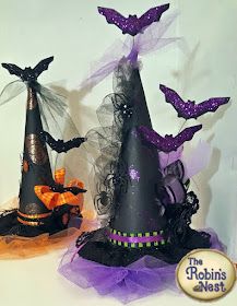 Halloween Hats Diy, Diy Halloween Witch, Halloween Tea Party, Centerpiece Craft, Fall Pumpkin Crafts, Halloween Entertaining, Clever Halloween Costumes, Halloween Tutorial, Diy Halloween Wreath