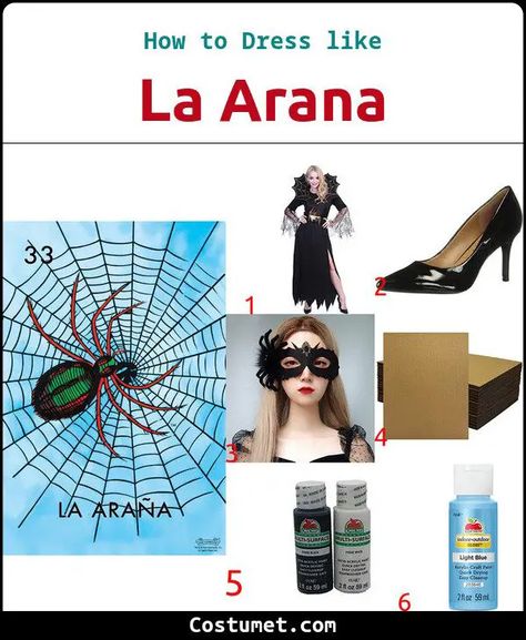 La Arana (Loteria Cards) Costume Loteria Cards Costume, Cards Costume, Web Drawing, Spider Web Drawing, Masquerade Ball Mask, Loteria Cards, Ball Mask, Witch Dress, Cosplay Halloween