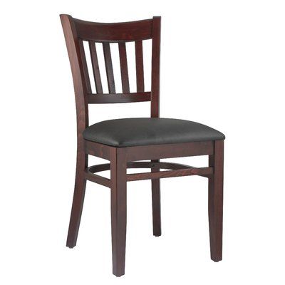 Charlton Home Jeske Side Chair Restaurant Furniture Chairs, Pallet Seating, Aluminum Chairs, Wrought Iron Patio Chairs, Stools For Kitchen Island, Local Furniture, Solid Wood Dining Chairs, Restaurant Furniture, Metal Chairs