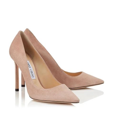 Jimmy Choo Romy 100, Jimmy Choo Romy, Pointy Heels, Wear Perfume, Jimmy Choo Heels, Ballet Pink, Fashion Heels, Jimmy Choo Shoes, Pink Suede