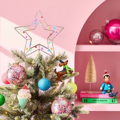 Wondershop™ Neon Magic Tree Collection Led Globe Lights, Tree Collar, Cone Christmas Trees, Metal Stars, Fabric Beads, Globe Lights, Christmas Tree Toppers, Tree Toppers, Metallic Accents