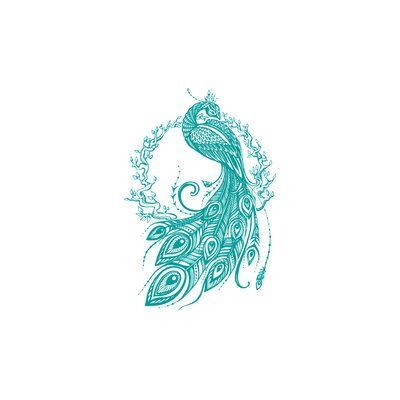 Decal House Peacock Bedroom Decor Wall Decal Color: Turquoise Peacock Bedroom Decor, Phoenix Peacock, Peacock Bedroom, Dog Chart, Mirror Window Film, Arrow Wall Decal, Bible Wall Decals, Bedroom Decor Wall, Inspirational Wall Decals