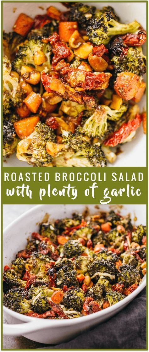 Roasted Broccoli Salad, Spiral Vegetable Recipes, Salad With Carrots, Veggie Side Dish, Vegetable Casserole Recipes, Recipes Meat, Roasted Vegetable Recipes, My Favorite Recipes, Vegetable Casserole