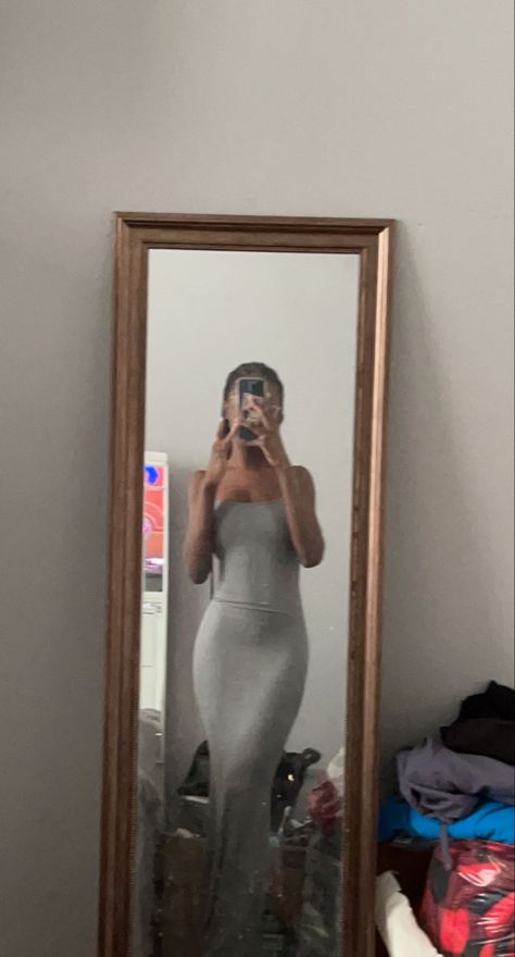 Grey Sundress Outfit, Skims Grey Dress Outfit, Grey Sundress, Skims Sundress, Skims Tee Outfit, Skim Dress, Grey Dress Outfit, Skims Outfit, Sundress Outfit