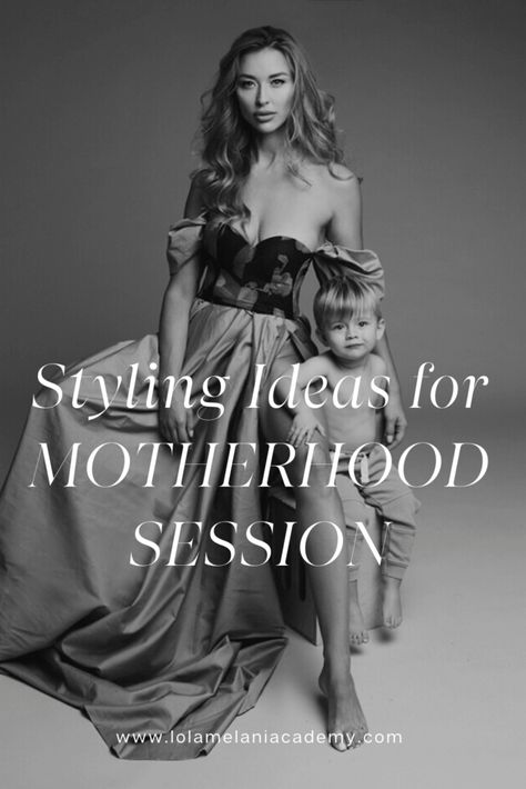 Styling ideas for mommy and me session | Lola Melani Academy Lola Melani Photography, Lola Melani, Mommy And Me Session, Beauty Of Motherhood, White Linen Blouse, Fitted Gowns, Me Photo, Model Look, Styling Ideas