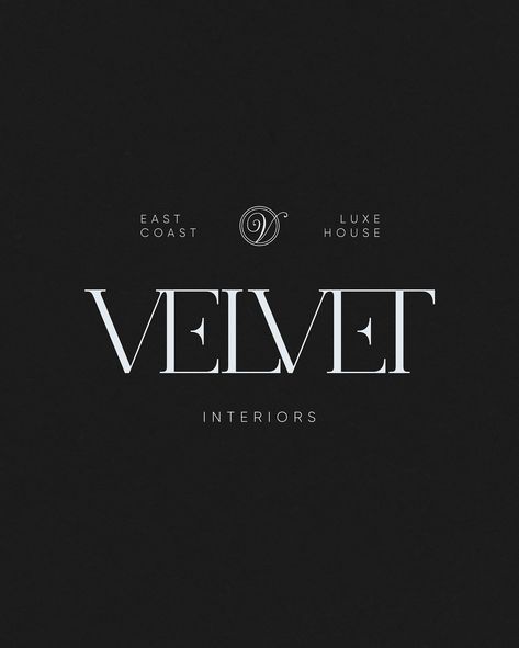 Velvet Interiors - Luxury Brand Pattern & Logo Suite including a bespoke handwritten submark logo design. ✨ We create elegant and luxurious branding for startups, businesses and personal brands who aspire to have a memorable brand identity. Order your branding via the link in bio or email us: info@riary.com to discuss your project! #brandingdesign #brandingstudio #logoideas #customlogo #modernbranding #logotype #logobranding #smallbusinessbranding #logoinspiration #premadelogo #digitalbran... Luxury Car Brands Logo, Elegant Font Logo, Luxurious Logo Design, Luxury Fonts Branding, Luxury Logo Inspiration, Luxury Brand Pattern, Business Logo Fonts, Luxurious Branding, Luxury Words