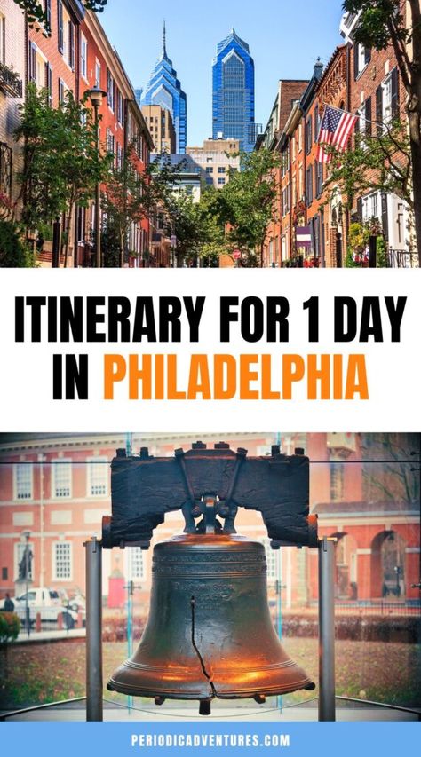 Click here to read a detailed 1 day in Philadelphia itinerary including breakfast, lunch, and dinner restaurants, what to do in Philadelphia, and travel tips for visiting including where to stay, how to get around, and more. Philadelphia Itinerary, Trip To Philadelphia, History Movies, Eastern State Penitentiary, Visit Philadelphia, New York City Guide, Kimpton Hotels, Independence Hall, Dinner Restaurants