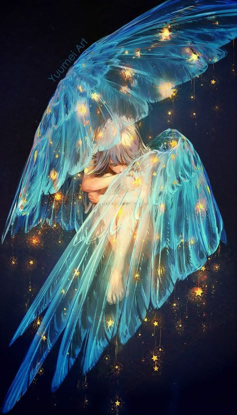 Şaha Kalkmış At, Angel Art Painting, Angel Reference, Women With Wings, Glow Art Drawing, People With Wings, Magical Artwork, Wings Of Light, Woman With Wings