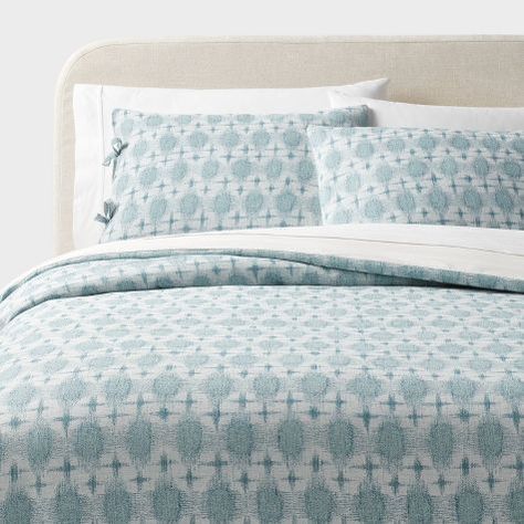 Boho Yarn, Dec Pillows, Striped Duvet, Sham Bedding, Striped Duvet Covers, Blue Duvet Cover, Boho Bedding, King Bedding Sets, Quilted Sham