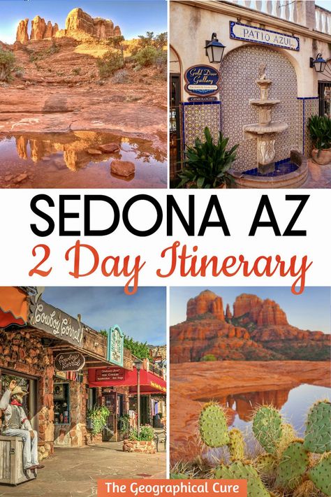 Pinterest pin for 2 days in Sedona Sedona Things To Do, Sedona Itinerary, Sedona Arizona Travel, Sedona Hikes, Things To Do In Sedona, Sedona Travel, Sedona Vacation, Dude Ranch Vacations, Southwest Travel