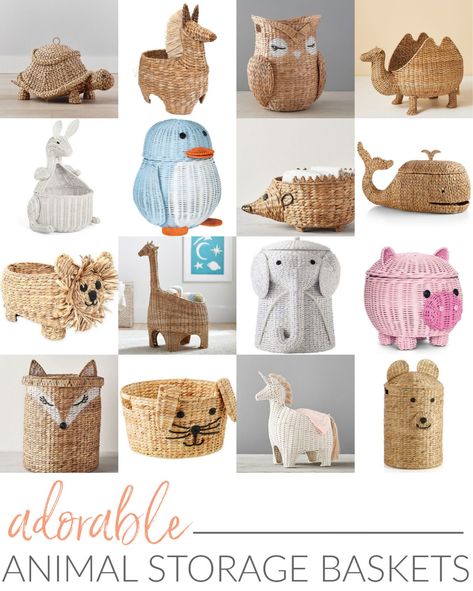 Savannah Seagrass Turtle Basket curated on LTK Animal Wicker Baskets, Giraffe Basket, Willow Animals, Nursery Baskets, Kids Playroom Decor, Girl Nursery Room, Playroom Storage, Bamboo Basket, Toy Basket