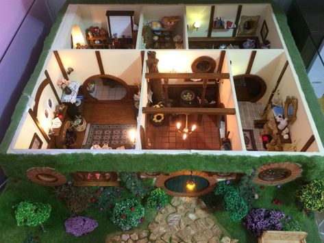 Bag End, Hobbit Hole, Hobbit House, Dream Cottage, The Lord Of The Rings, Handmade Miniatures, Mini House, Artisan Craft, The Rings