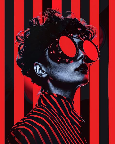 Colorful Portrait Photography, Warrior Concept Art, Photo Arts, Music Festival Poster, Vampire Art, Pop Art Wallpaper, Colorful Portrait, Red Art, Foto Ideas Instagram