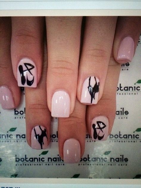 Ballet Dancer Nails, Christmas Nails Ballerina, Dance Nails, Botanic Nails, Ballet Nails, Super Cute Nails, Shoe Nails, Ballerina Nails, Get Nails