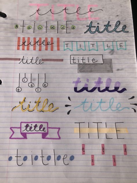 This is just some ways to title your gorgeous notes🥰 Cute Ways To Write Your Name, Ways To Write Your Name, Heading Design, Organization Notes, Cute Writing, Notes Aesthetic, Bullet Journal Ideas Templates, Aesthetic Notes, Math Notes