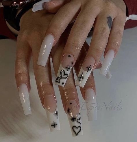 Edgy Nails, Colored Acrylic Nails, Grunge Nails, Dope Nail Designs, Long Acrylic Nails Coffin, Unique Acrylic Nails, Long Square Acrylic Nails, Acrylic Nails Coffin Short, Short Acrylic Nails Designs