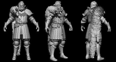 ArtStation - Knight, Bit Park Personal Project, Character Modeling, Reference Images, I'm Happy, Greek Statue, Statue, Art