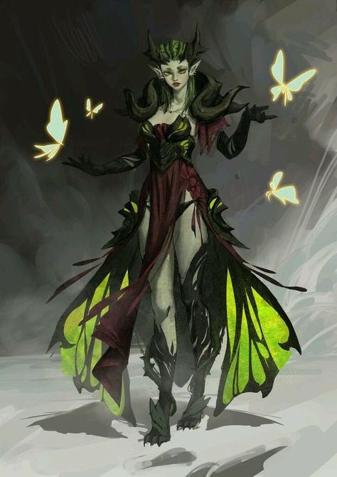 Arch Fey, Fairy Queen Art, Fey Queen, Unseelie Queen, Fae Queen, Butterfly Queen, Akali League Of Legends, Fairy Queen, Fantasy Races