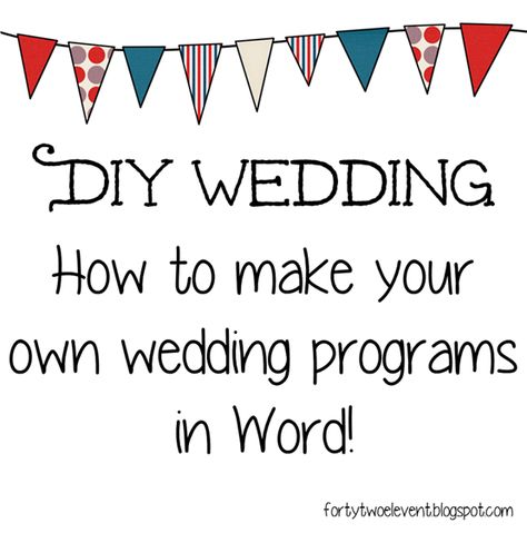 fortytwoeleven diy bride wedding make your own programs Wedding Programs Diy, Diy Wedding Programs, Diy Bride, Ceremony Programs, Future Mrs, Program Ideas, Wedding 2015, Diy Brides, Lavender Wedding