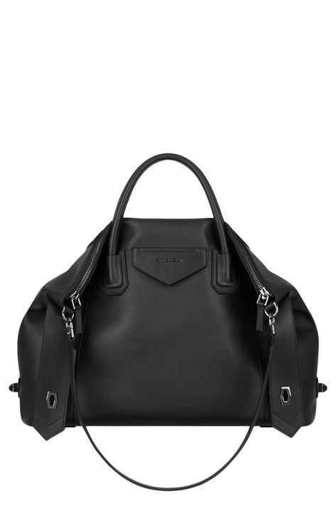 Givenchy Antigona Soft Medium Leather Satchel available at #Nordstrom Givenchy Antigona Soft, Givenchy Handbags, Givenchy Antigona, Soft Leather Bag, Monogrammed Items, Fashion Girl, Leather Satchel, Rebecca Minkoff Hobo, Luxury Handbags