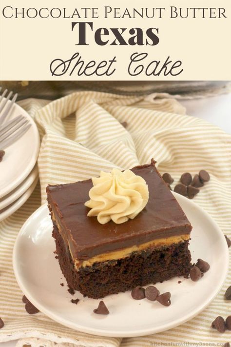 chocolate peanut butter texas sheet cake for pinterest Peanut Butter Texas Sheet Cake, Texas Chocolate Sheet Cake, Texas Sheet Cake Cookies, Peanut Butter Sheet Cake, Texas Sheet, Chocolate Peanut Butter Cake, Texas Sheet Cake, Chocolate Sheet Cake, Layer Cake Recipes