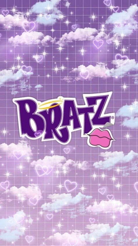 Bratz Purple Wallpaper, Bratz Purple Aesthetic, Purple Bratz Aesthetic Wallpaper, Bratz Backgrounds, Bratz Wallpaper Iphone, Bratz Babies, Bratz Purple, Bratz Party, Bratz Wallpaper