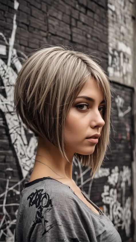 23 Discover the Trendiest Angled Bob Haircuts of 2024: Styles for Every Hair Type and Length One Side Bob Haircut, Asymmetrical Haircuts Medium, Longer Bob Haircut Mid Length, Side Part Asymmetrical Bob, Asymmetrical Bob Medium, Stacked Inverted Bob Haircuts, Fine Hair Bob Hairstyles, Modern Pixie Haircut, Funky Bob Hairstyles