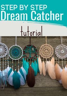 Traditional Dream Catcher, Homemade Dream Catchers, Make A Dream Catcher, Diy Dream Catcher Tutorial, Making Dream Catchers, Dream Catcher Patterns, Dream Catcher Tutorial, Dream Catcher Decor, Crochet Dreamcatcher