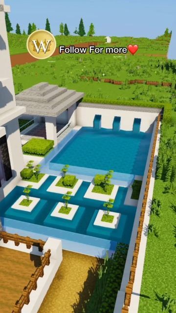 Minecraft Pool Ideas, Minecraft Pool, Quinn Xcii, Minecraft P, Instagram Luxury, Naruto Uzumaki Art, Building A Pool, Minecraft Tutorial, Pool Decor