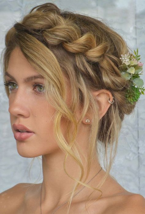 Crown Braid Updo, Braided Crown Hairstyles, Wedding Hairstyles And Makeup, Milkmaid Braid, Hair Twist Styles, Crown Braid, Wedding Hairstyles Updo, Cornrow Hairstyles, Braided Hairstyles Easy