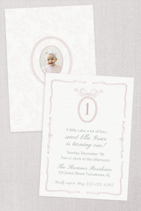 1st Birthday Invitation Girl, Vintage 1st Birthday Invitation Template, Editable First Birthday Photo Invitation Template,Bow Theme Birthday, Heirloom, Traditional first birthday, Baby Girl Birthday Party Invite, Pink theme, Bows and ruffles, Girly Birthday Party Angel First Birthday Theme, Minimalist First Birthday Girl, Vintage 1st Birthday Girl, 1st Birthday Girl Simple, Simple First Birthday Theme, Grandmillenial First Birthday, First Birthday Girl Bow Theme, Vintage First Birthday Girl, Classic First Birthday Girl