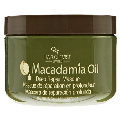 Hair Chemist Macadamia Oil Deep Repair Masque Deep Conditioner For Natural Hair, Oil For Curly Hair, Coconut Oil Hair Growth, Argan Oil Hair Mask, Coconut Oil Hair Mask, Hair Milk, Coconut Oil Uses, Argan Oil Hair, Hair Masque