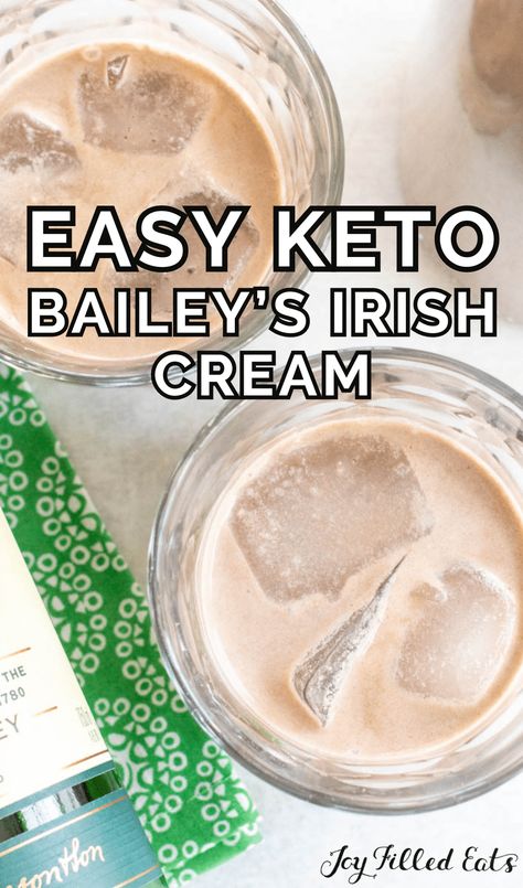 This Keto Irish Cream Recipe is easy to make & delicious. Try this simple homemade Bailey's copycat today! Sugar-free & low carb! Vegan Irish Cream, Fiber Meals, Baileys Irish Cream Recipes, Irish Cream Recipe, Coffee Ice Cream Recipe, Homemade Baileys, Low Carb Christmas, Beautiful Recipes, Dairy Recipes