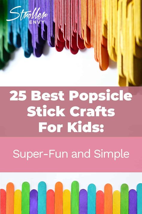 Crafts With Popsicle Sticks And Pom Poms, Colorful Popsicle Sticks Crafts, Colorful Sticks Activity, Icypole Stick Craft, Wooden Craft Sticks Ideas, Rainbow Popsicle Stick Crafts, Art Projects With Popsicle Sticks, Simple Popsicle Stick Crafts, Popsicklestickks Crafts